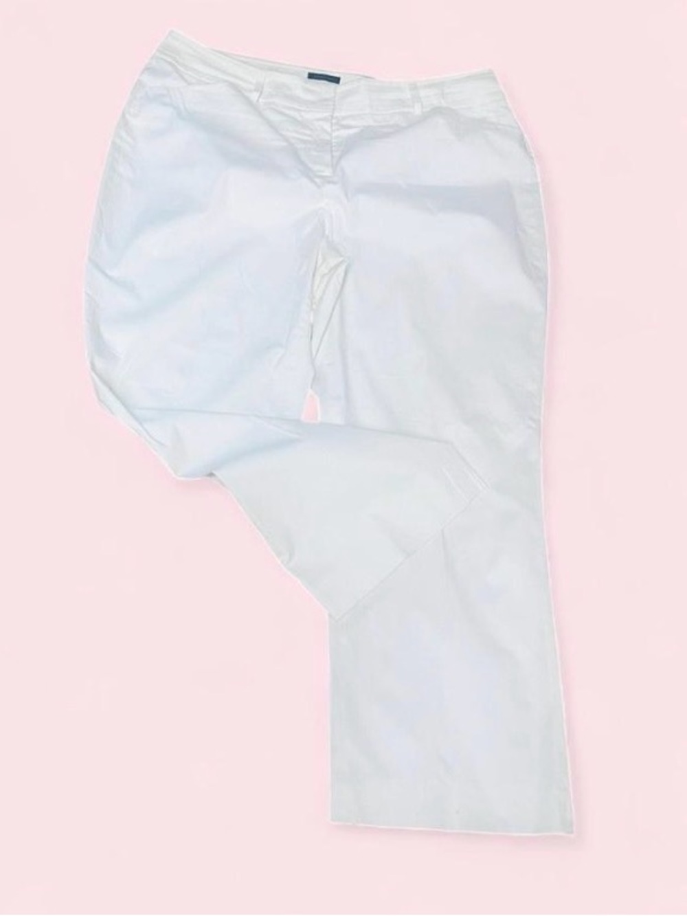 Anne Klein White Straight-Leg Women's Jeans